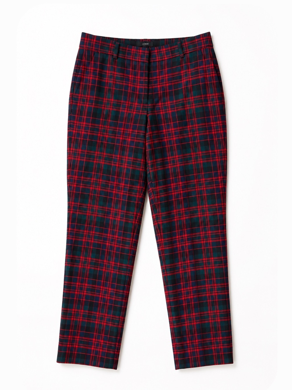 J. Crew Cafe Capri Wool Tartan Chinos